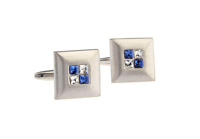  Blue White Cufflinks Crystal Cufflinks Wholesale & Customized  CL671337