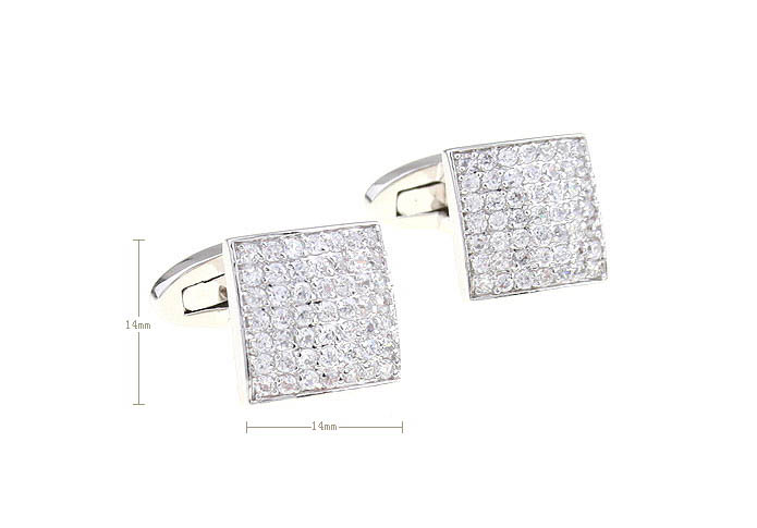 White Purity Cufflinks Crystal Cufflinks Wholesale & Customized  CL680945