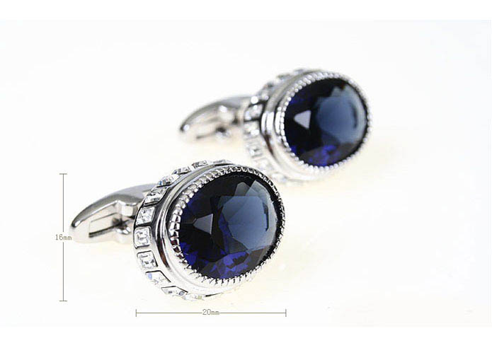  Blue Elegant Cufflinks Crystal Cufflinks Wholesale & Customized  CL680953