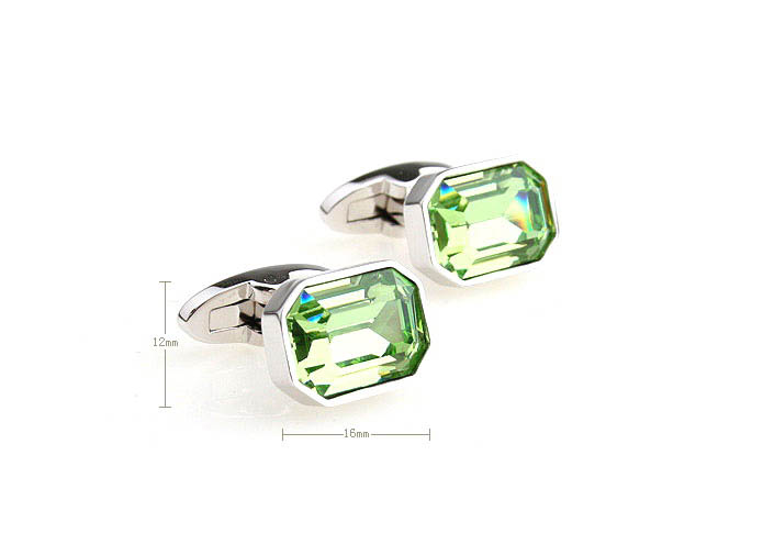  Green Intimate Cufflinks Crystal Cufflinks Wholesale & Customized  CL680973