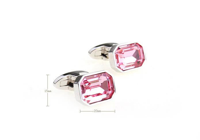  Pink Charm Cufflinks Crystal Cufflinks Wholesale & Customized  CL680975
