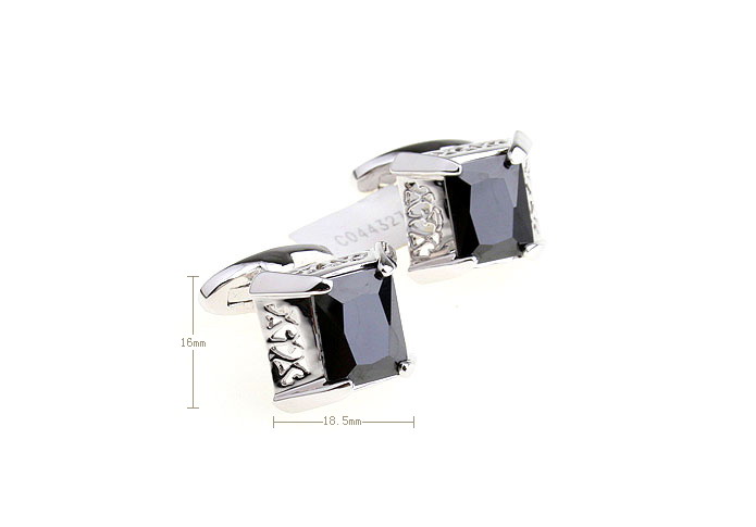  Black Classic Cufflinks Crystal Cufflinks Wholesale & Customized  CL680987