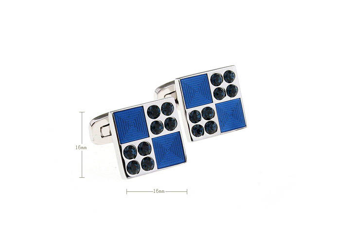  Blue Elegant Cufflinks Crystal Cufflinks Wholesale & Customized  CL681018