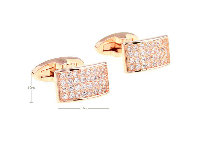  Gold Luxury Cufflinks Crystal Cufflinks Wholesale & Customized  CL681033