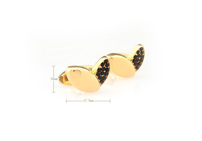 Heart shaped Cufflinks  Gold Luxury Cufflinks Crystal Cufflinks Funny Wholesale & Customized  CL681042