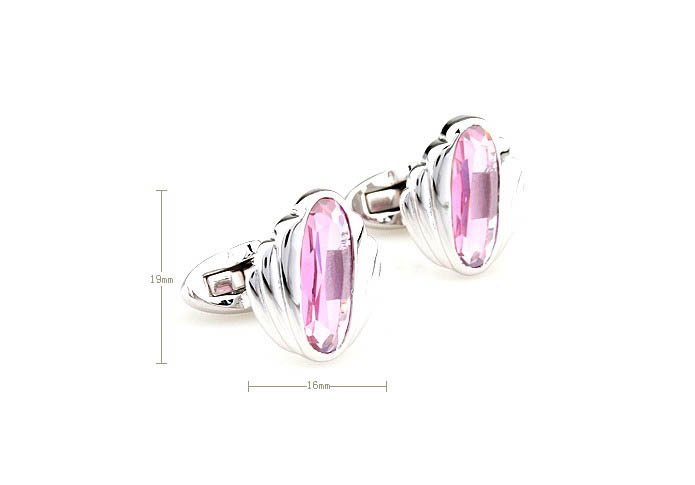  Pink Charm Cufflinks Crystal Cufflinks Wholesale & Customized  CL681097
