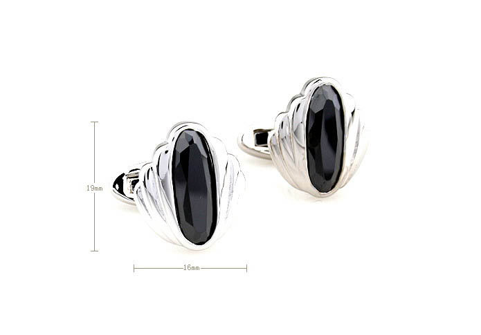  Black Classic Cufflinks Crystal Cufflinks Wholesale & Customized  CL681099