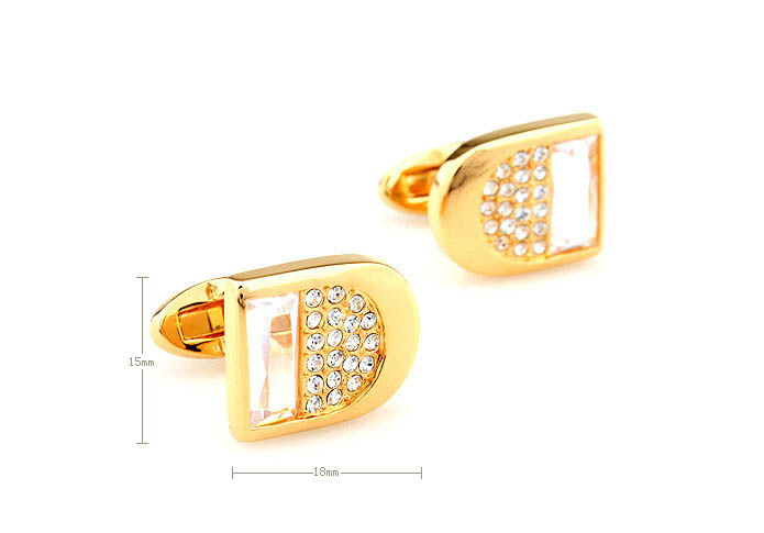  Gold Luxury Cufflinks Crystal Cufflinks Wholesale & Customized  CL681105