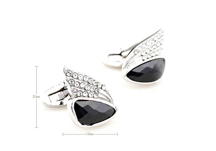  Black White Cufflinks Crystal Cufflinks Wholesale & Customized  CL681106