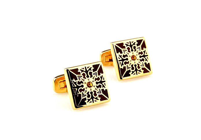 Greece pattern Cufflinks  Gold Luxury Cufflinks Crystal Cufflinks Funny Wholesale & Customized  CL681123