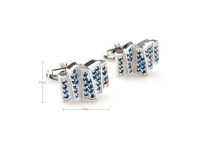  Blue Elegant Cufflinks Crystal Cufflinks Wholesale & Customized  CL690750
