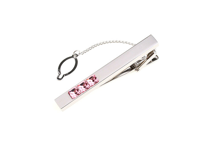  Pink Charm Tie Clips Crystal Tie Clips Wholesale & Customized  CL850746