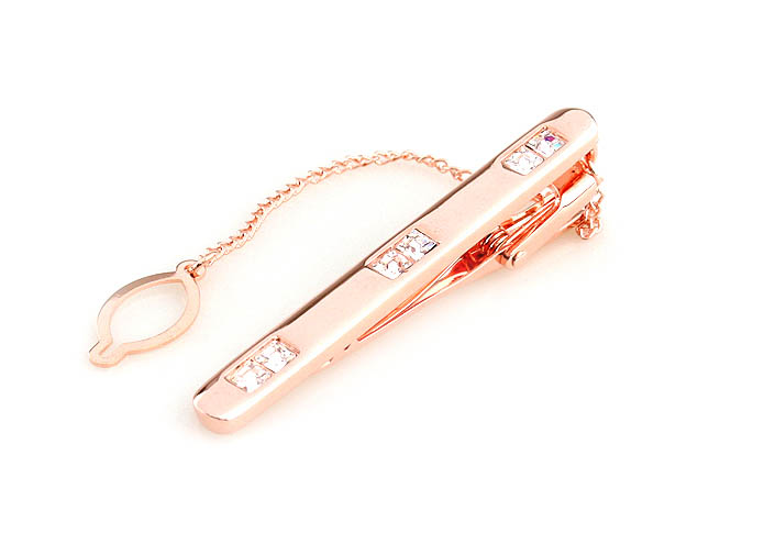  Gold Luxury Tie Clips Crystal Tie Clips Wholesale & Customized  CL850764