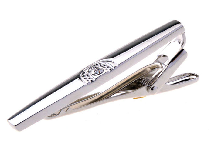  White Purity Tie Clips Crystal Tie Clips Wholesale & Customized  CL850945