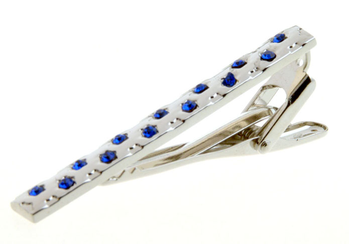  Blue Elegant Tie Clips Crystal Tie Clips Wholesale & Customized  CL851030