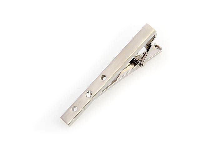  White Purity Tie Clips Crystal Tie Clips Wholesale & Customized  CL860793