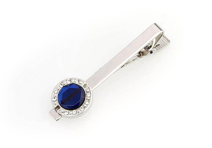  Blue White Tie Clips Crystal Tie Clips Funny Wholesale & Customized  CL860798
