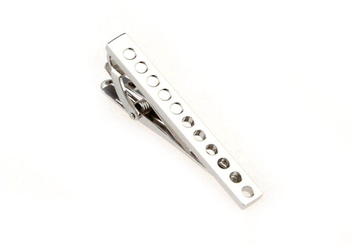  Silver Texture Tie Clips Metal Tie Clips Wholesale & Customized  CL860809