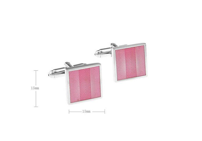  Pink Charm Cufflinks Enamel Cufflinks Wholesale & Customized  CL610781