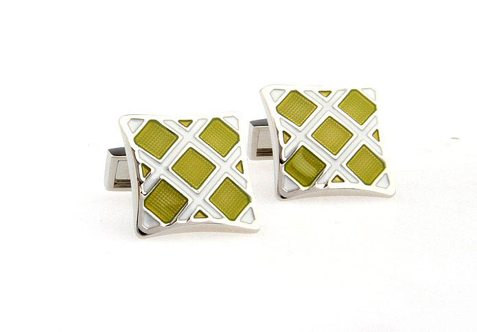  Green Intimate Cufflinks Enamel Cufflinks Wholesale & Customized  CL651215