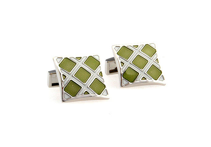 Green Intimate Cufflinks Enamel Cufflinks Wholesale & Customized  CL651216