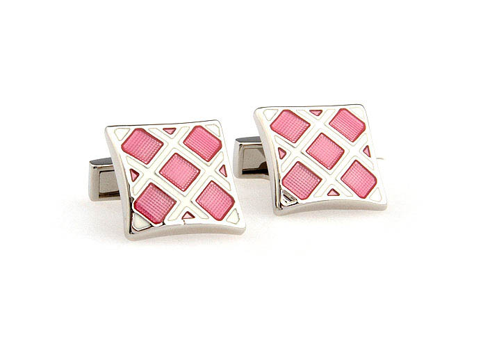  Pink Charm Cufflinks Enamel Cufflinks Wholesale & Customized  CL651217