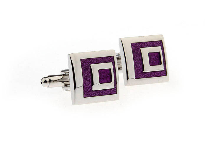  Purple Romantic Cufflinks Enamel Cufflinks Wholesale & Customized  CL651240