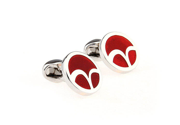  Red Festive Cufflinks Enamel Cufflinks Wholesale & Customized  CL651244
