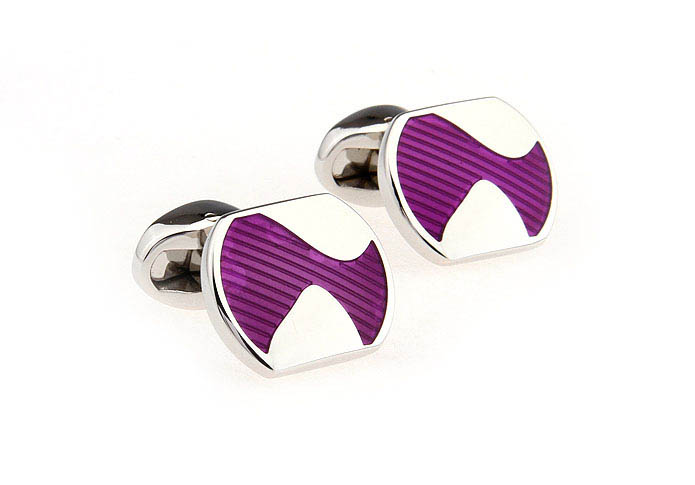  Purple Romantic Cufflinks Enamel Cufflinks Wholesale & Customized  CL651246