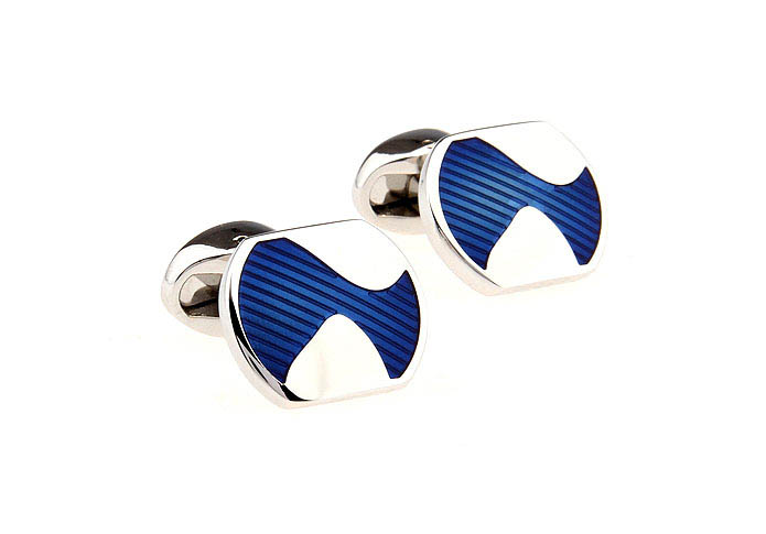  Blue Elegant Cufflinks Enamel Cufflinks Wholesale & Customized  CL651247