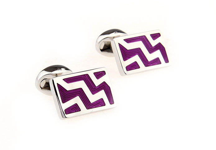  Purple Romantic Cufflinks Enamel Cufflinks Wholesale & Customized  CL651275