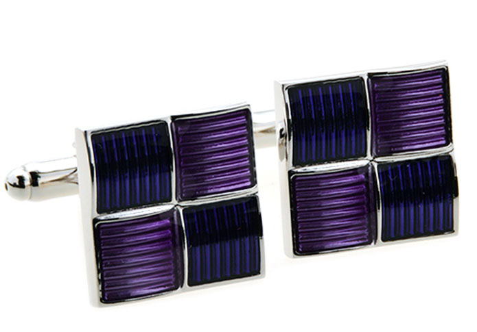  Purple Romantic Cufflinks Enamel Cufflinks Wholesale & Customized  CL654194