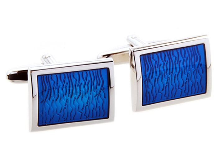  Blue Elegant Cufflinks Enamel Cufflinks Wholesale & Customized  CL654196