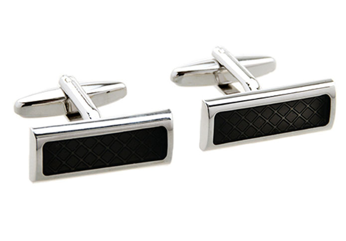  Black Classic Cufflinks Enamel Cufflinks Wholesale & Customized  CL654199