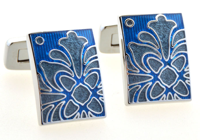 Greece pattern Cufflinks Blue Elegant Cufflinks Enamel Cufflinks Funny Wholesale & Customized CL654799