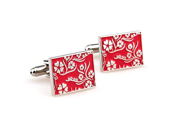 Greece pattern Cufflinks  Red Festive Cufflinks Enamel Cufflinks Wholesale & Customized  CL662013