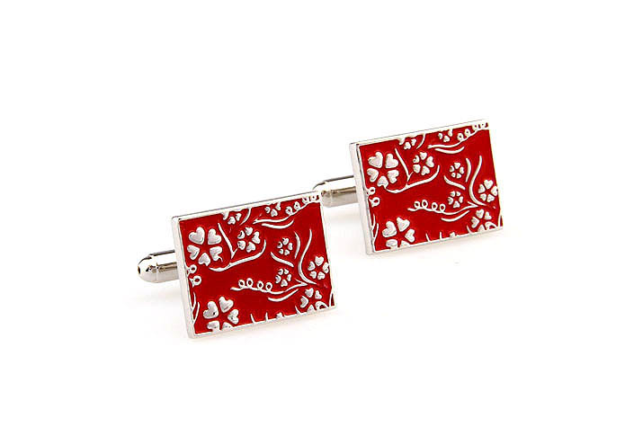 Greece pattern Cufflinks  Red Festive Cufflinks Enamel Cufflinks Wholesale & Customized  CL662074
