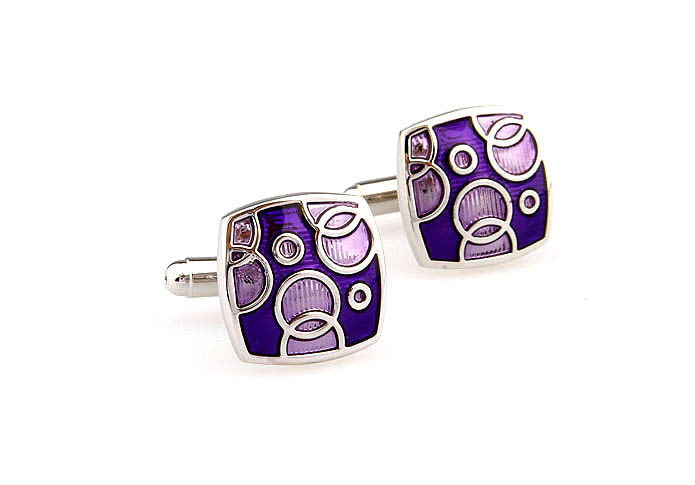  Purple Romantic Cufflinks Enamel Cufflinks Wholesale & Customized  CL662077