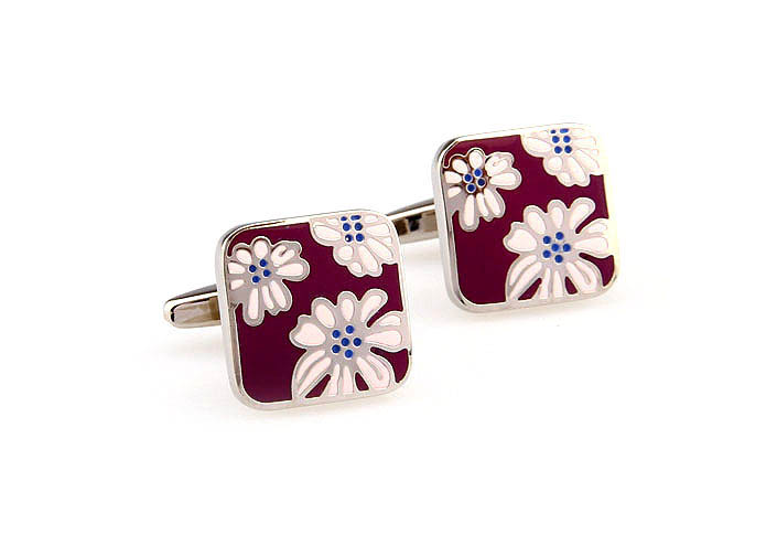 Flower Cufflinks  Multi Color Fashion Cufflinks Enamel Cufflinks Funny Wholesale & Customized  CL662092