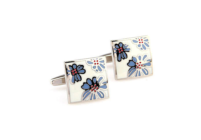 Flower Cufflinks  Multi Color Fashion Cufflinks Enamel Cufflinks Funny Wholesale & Customized  CL662096