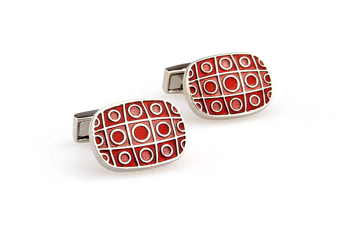  Red Festive Cufflinks Enamel Cufflinks Wholesale & Customized  CL662152