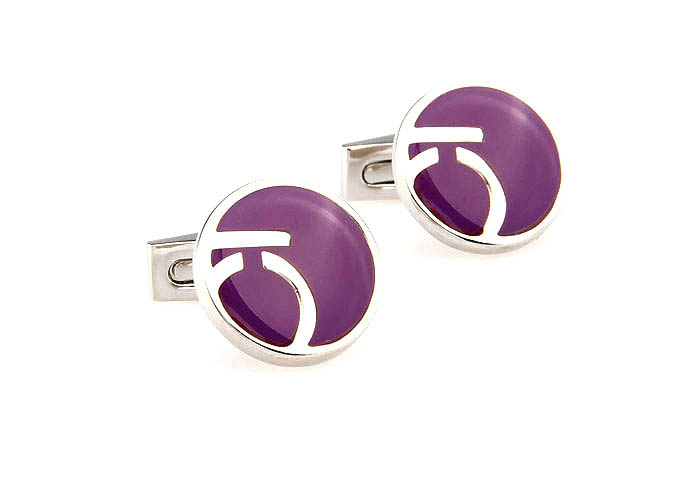  Purple Romantic Cufflinks Enamel Cufflinks Wholesale & Customized  CL662188