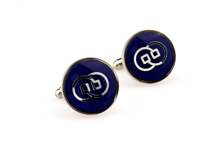 Blue Elegant Cufflinks Enamel Cufflinks Wholesale & Customized  CL662192