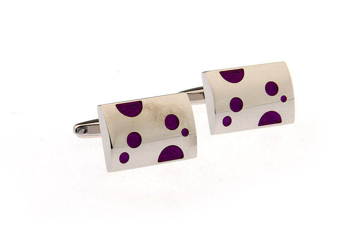 Purple Romantic Cufflinks Enamel Cufflinks Wholesale & Customized  CL662255