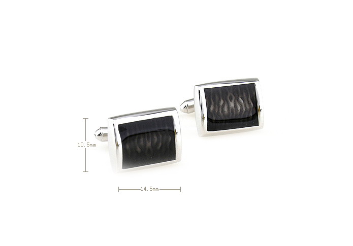  Black Classic Cufflinks Enamel Cufflinks Wholesale & Customized  CL670842
