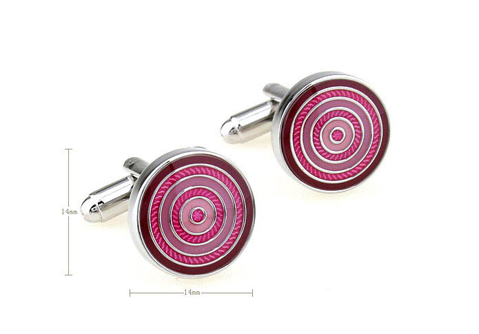  Pink Charm Cufflinks Enamel Cufflinks Wholesale & Customized  CL670857