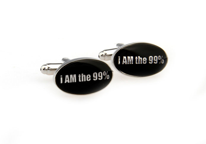 I AM THE 99% Cufflinks  Black Classic Cufflinks Enamel Cufflinks Symbol Wholesale & Customized  CL670863
