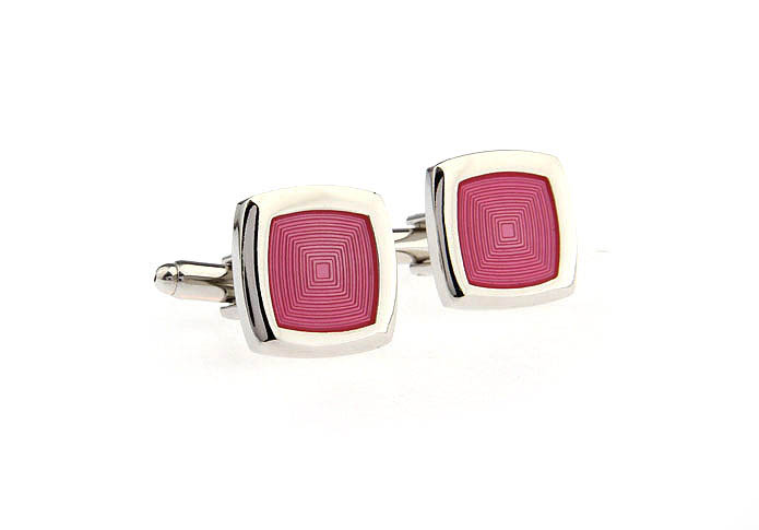  Pink Charm Cufflinks Enamel Cufflinks Wholesale & Customized  CL670869
