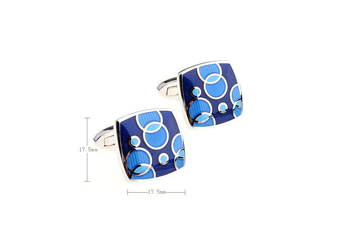  Blue Elegant Cufflinks Enamel Cufflinks Wholesale & Customized  CL680728
