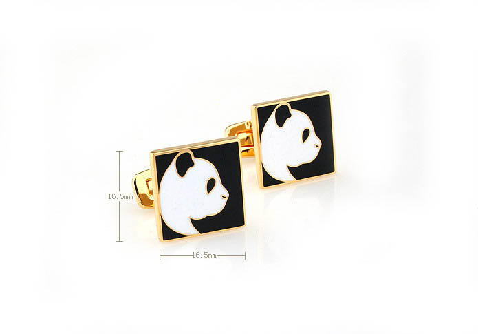 Chinese national treasure panda Cufflinks  Gold Luxury Cufflinks Enamel Cufflinks Animal Wholesale & Customized  CL680809